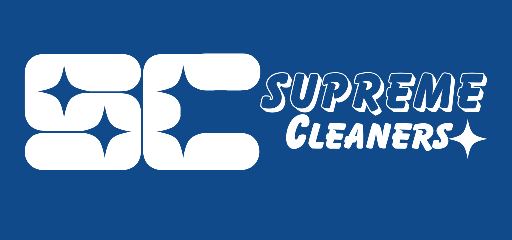 Supreme Cleaners Logo Navy Blue